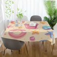 thumbnail image 3 of Yayeee Tablecloths 60" x 108" Rectangle Wrinkle Resistant Party Table Cover, Blue Beach Toys Pattern, 3 of 8