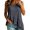 Grey, variant on CHENHANN Women's Plaid Sleeveless Shirt Round Neck Loose Fit Casual Summer Top L