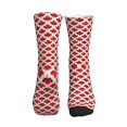 thumbnail image 2 of Men's Canada Maple Leaf Pattern Novelty Athletic Socks Women's Digital Printing Funky Patterned Crew Socks, 2 of 7