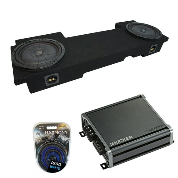 2002-2013 Chevy Avalanche Underseat Kicker CompVT CVT10 Dual 10" Sub Box CXA8001