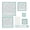 Blue, variant on 6Pcs Clear Acrylic Sewing Ruler Quilting Templates Ruler for Fabric Cutting