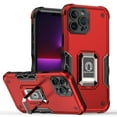 thumbnail image 2 of For Apple iPhone 12 Pro Max Hybrid Cases with Magnetic Ring Holder Stand Kickstand Heavy Duty Rugged Drop Shockproof Cover ,Xpm Phone Case [ Red ], 2 of 7