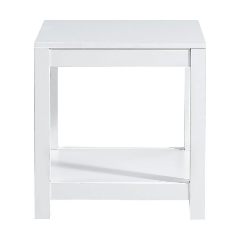 Topcobe 2 Tier MDF Square Side Table, Modern Design Tea End Topcobe 2 Tier MDF Square Side Table, Modern Design Tea End