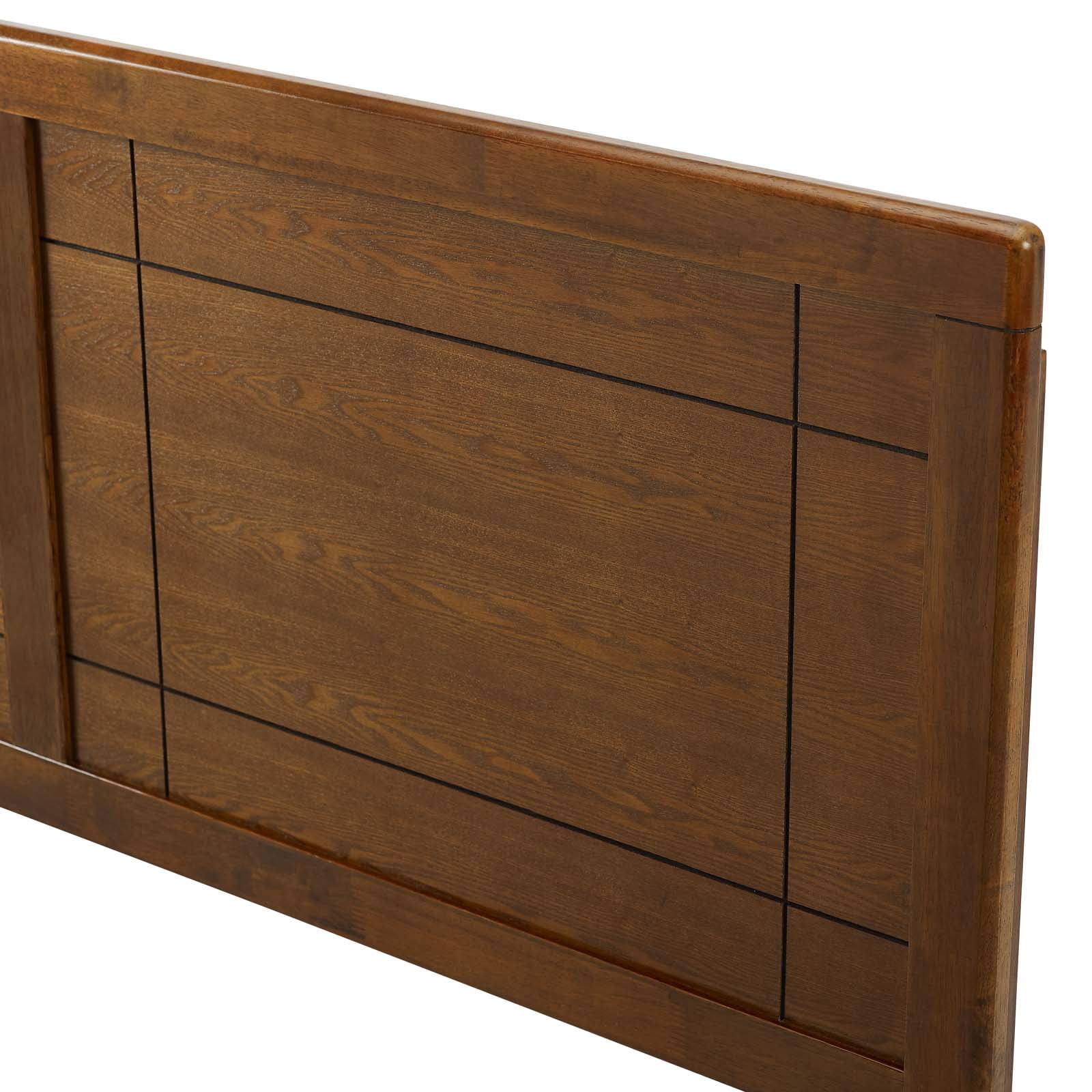 Headboard, Full Size, Wood, Brown Walnut, Modern Contemporary Urban Design, Bedroom Master Guest Suite