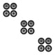 thumbnail image 1 of Bewildely 4Pcs RC Car Tires 1:16 Car Model Tyres Modification Parts for UD1602 Adults Black Type1 NO1, 1 of 1