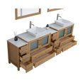 thumbnail image 6 of Vanity Art 96" Double Sink Freestanding Bathroom Vanity Set with Engineered Marble Top and Mirror, 6 of 9