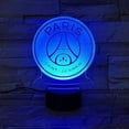 thumbnail image 1 of Luz Led de noche Fc Paris Saint Germain Club de fútbol ilusión 3d niños Ligue 1 logotipo de fútbol Psg lámpara de noche lámpara de mesa, 1 of 6