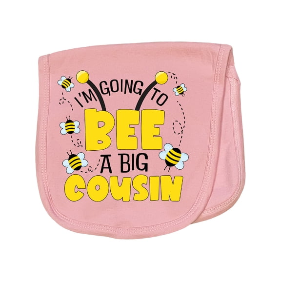 Inktastic I'm Going to Bee a Big Cousin Baby Burp Cloth