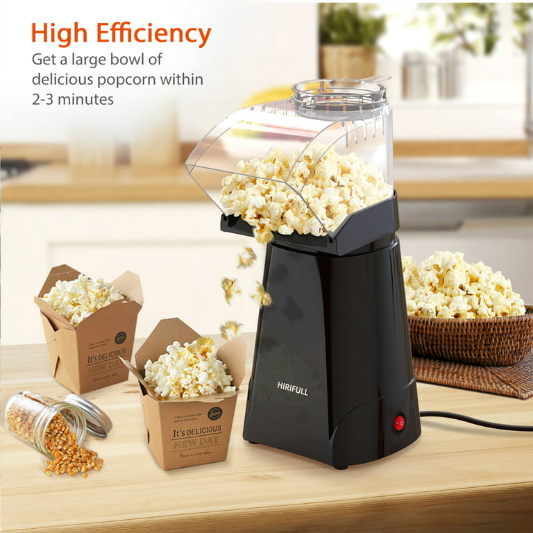 Hot Air Popcorn Machine 1200W Electric Popcorn Maker ETL Certified 98%  Poping Rate 3 Minutes Fast Popcorn Popper - Buy Hot Air Popcorn Machine  1200W Electric Popcorn Maker ETL Certified 98% Poping