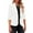 White, variant on Cxenplz Blazers for Women Suit Jackets Dressy 3/4 Sleeve Blazer Business Casual Outfits for Work