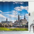 thumbnail image 1 of Ambesonne City Shower Curtain, European Town, 69"Wx84"L, Grey Blue, 1 of 3