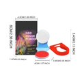 thumbnail image 2 of Almohadillas exfoliantes de cúrcuma para el cabello temporal para niñas, niños y adultos, tinte lavable para el cabello, maquillaje para eventos deportivos, Halloween, Navidad, cumpleaños, cosplay, fe, 2 of 8