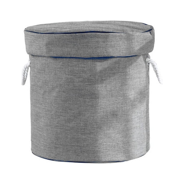 Organizador de juguetes, tapete de juego, canasta de juguetes para bebé, bolsa de juguetes plegable, almacenamiento infantil plegable, tapete de juego para bebé - Gris (L)