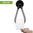 thumbnail image 3 of Toilet Paper Holder Without Drilling, Vintage Toilet Roll Holder, Matte Black, 3 of 5