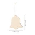thumbnail image 5 of 10Pcs Christmas Wooden Bell Ornaments for DIY Crafts, Unfinished Wood Hanging Decorations for Christmas Trees, Holiday Decor, 5 of 8