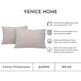 thumbnail image 3 of 100% Cotton Pillowcases - Set of 2 Pillow Cases - 20” × 30” - T-Shirt Fabric Jersey Knit - Extra Soft - Easy Fit - All Season - Breathable - Comfy - Set of 2 Pillow Covers, 3 of 3