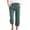 12# Army Green, variant on Womens Capris Pants High Waist Drawstring Petite Comfy Casual Lightweight Loose Trousers Buttons Trim with Pockets Deep Red L