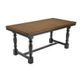 thumbnail image 3 of Bush Furniture Sterling 67W Squire Trestle Dining Table in Burnished Medium Brown and Black, 3 of 10