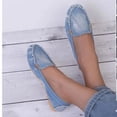 thumbnail image 2 of XIHAHA, novedad de verano, zapatos planos informales para mujer, mocasines para primavera y otoño, zapatos de mujer, zapatos planos de mezclilla con punta redonda suave, zapatos de baile vaqueros, 2 of 5