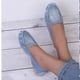 thumbnail image 2 of XIHAHA, novedad de verano, zapatos planos informales para mujer, mocasines para primavera y otoño, zapatos de mujer, zapatos planos de mezclilla con punta redonda suave, zapatos de baile vaqueros, 2 of 5