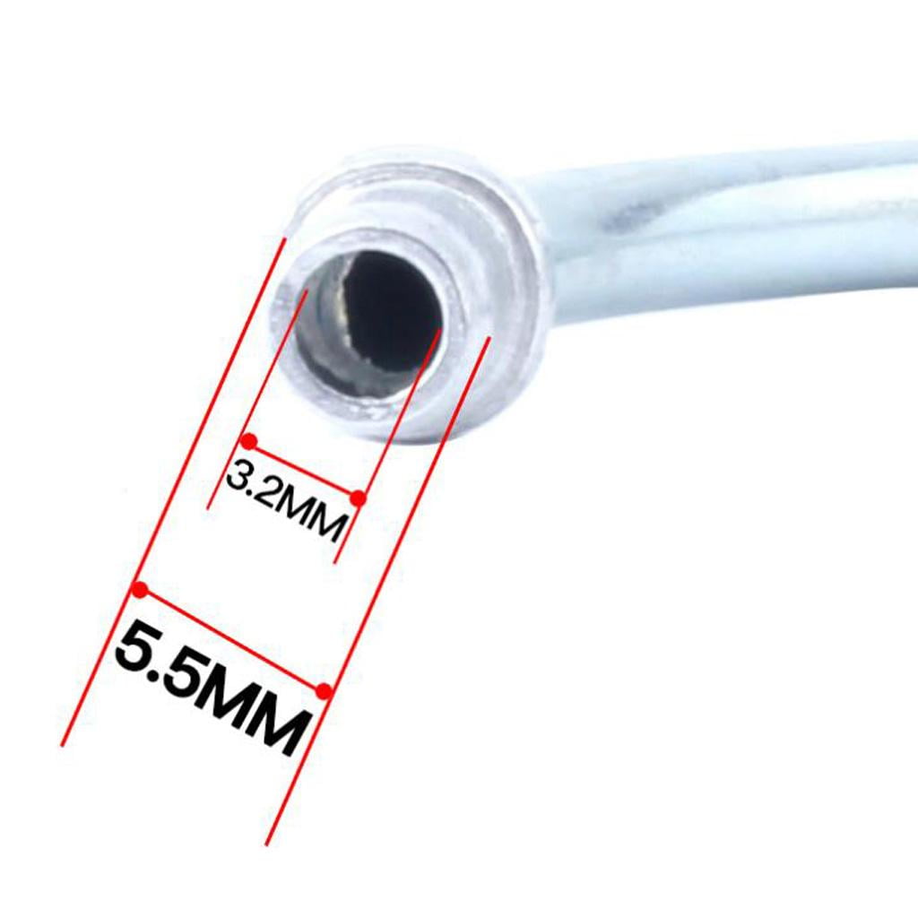 SM SunniMix 20pcs Bike Bicycle V-Brake Cable Noodle Leading Pipe with Lubricant PE Liner 90/110 Degree 