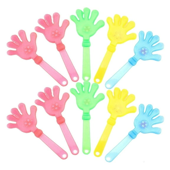 Rvaymup Pack Of 10 Light Up Hand Clappers for Parties and Music Festivals Clap Hands Toy Noisemakers Night Event Accessory