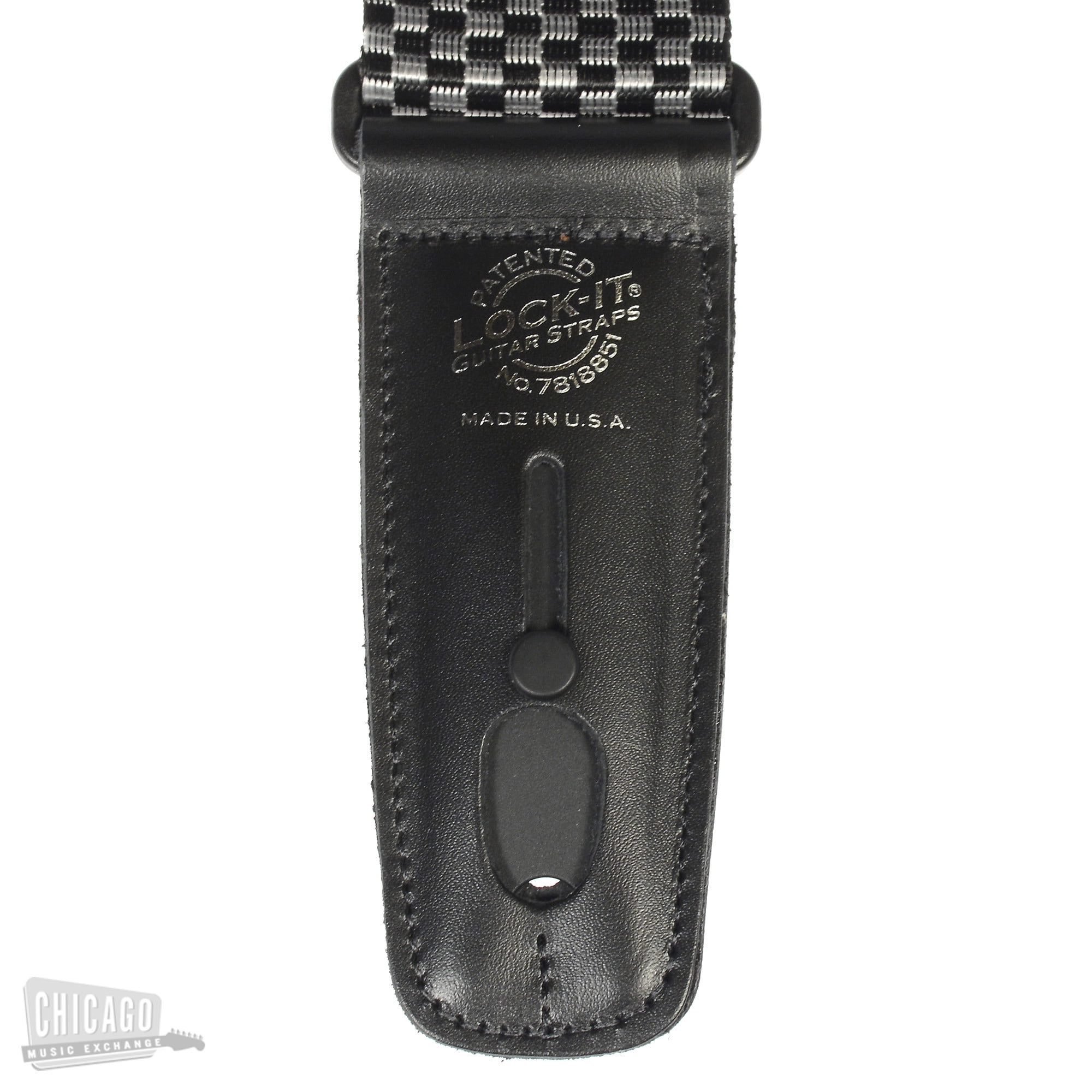 Lock It Professional 2" Checker Polypro Strap with Locking Ends, Silver