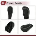 thumbnail image 4 of Cubierta de pomo de cambio de marcha Unique Bargains, protector de palanca de cambios para BMW 3 Series E90 2004-2012, negro beige, cuero sintético, 4 of 7