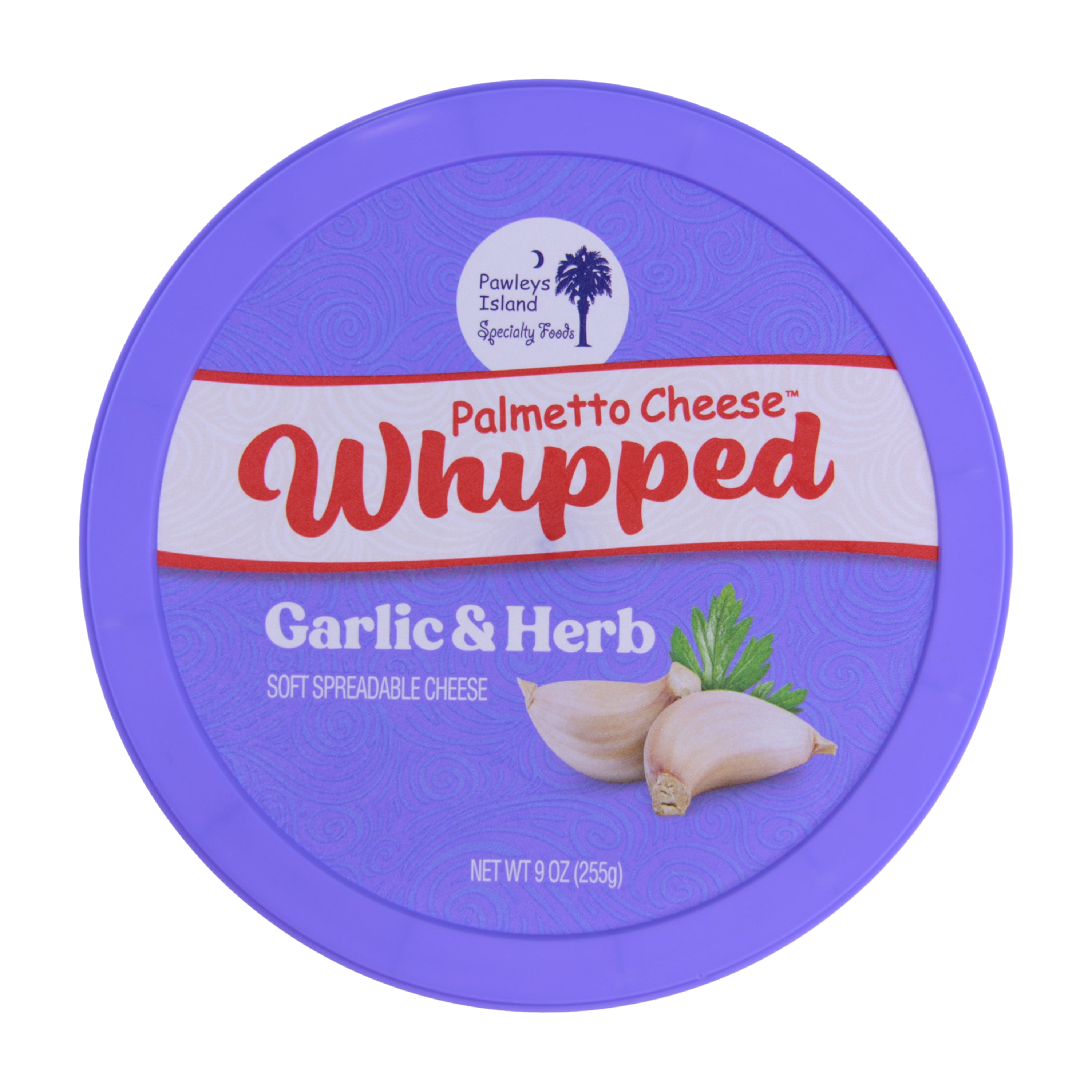 Palmetto Cheese Whipped Garlic & Herb Cheese Spread 9oz Refrigerated