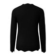 thumbnail image 4 of YUNAFFT Women's Fashion Sweater Clearance, Women's Fashion Casual Long Sleeve Stripe V-neck Knitted Sweater Tops, 4 of 9