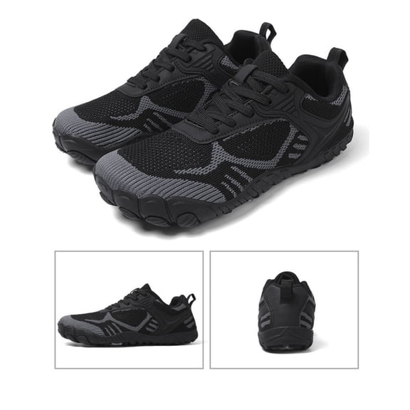 Couple Five Toe Hiking Shoes, Lightweight Breathable Outdoor Athletic Sneakers, Slip Resistant Minimalist Climbing Shoes for Walking, Hiking & Casual Wear