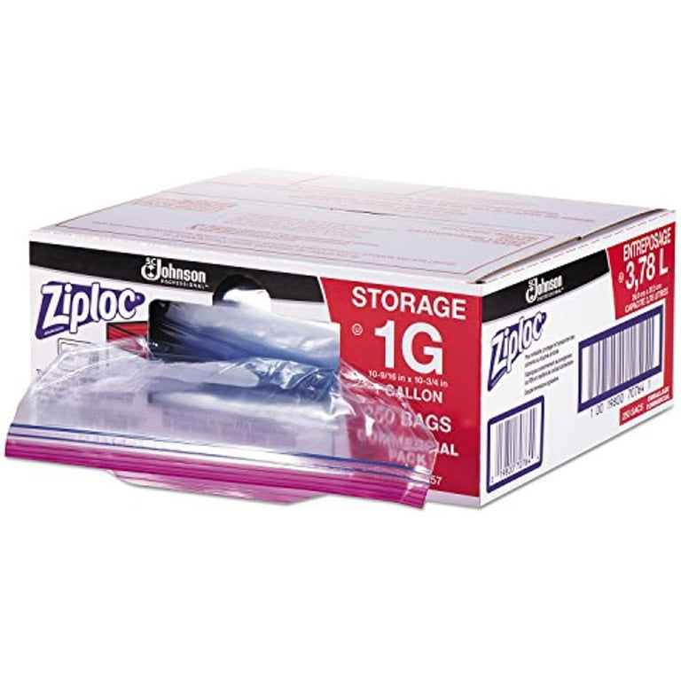 Double Zipper Storage Bags, 1 gal, 1.75 mil, 10.56 Double Zipper Storage Bags, 1 gal, 1.75 mil, 10.56