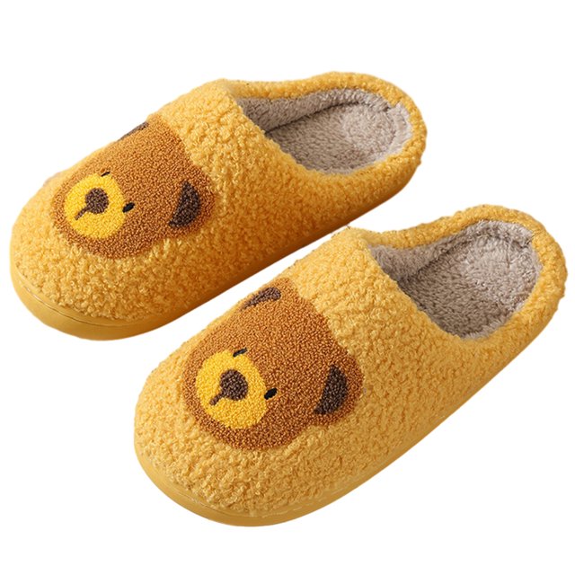 Felpa Cálidas para Pantuflas Lindas Oso Invierno Mujer