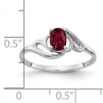 thumbnail image 2 of Primal Gold 14 Karat White Gold 6x4mm Oval Created Ruby ring, 2 of 4