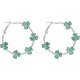 thumbnail image 1 of Pendientes de San Patricio para mujer, pendientes de aro con trébol, pendientes de trébol, 1 of 5