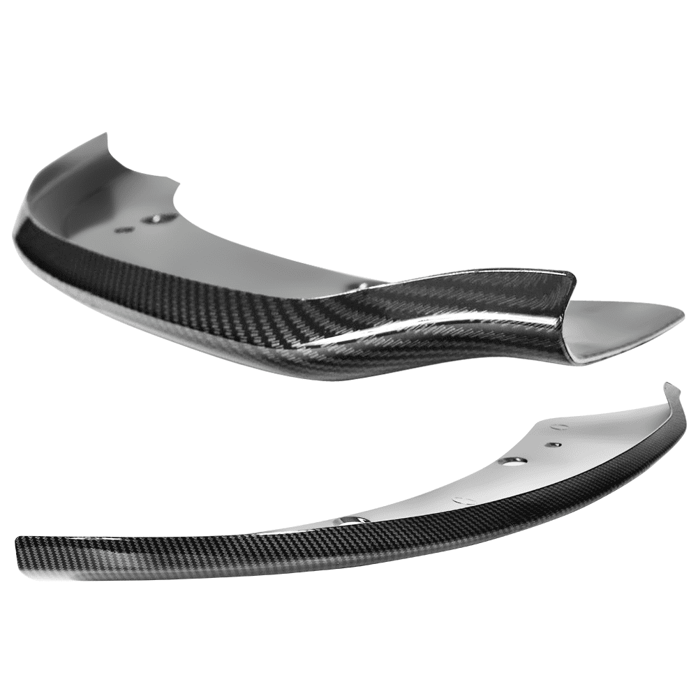 Ikon Motorsports Compatible with 15-23 Dodge Charger SRT Scat Pack CFL Front Lip Splitter Protectors Pair