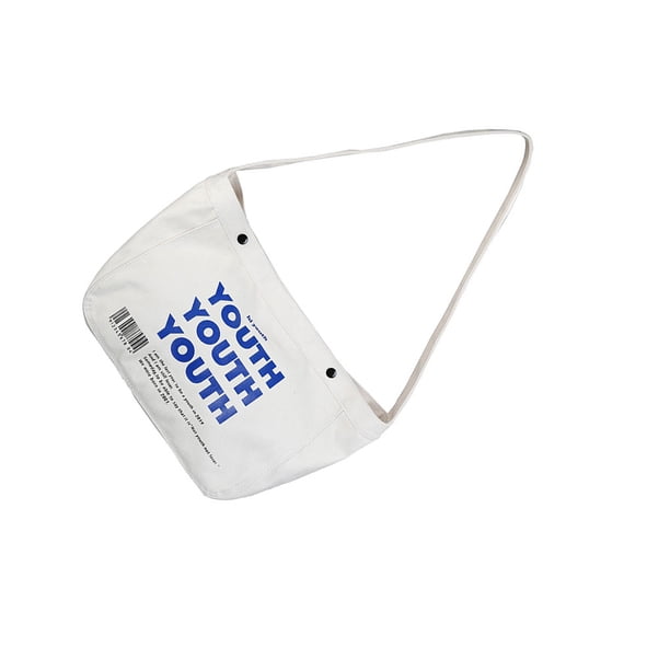 Minnieouse Bolso de hombro de lona, bolso cruzado, estuche de viaje informal, bolso de gran capacidad, organizadores, bolsas portátiles para la Bolsas de mensajero y de hombro Blanco Minnieouse AP012414-02