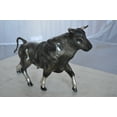 thumbnail image 5 of Nifao Trotting Bull Bronze Statue – Home Decor Sculpture, 13"L x 3"W x 10"H, 5 of 11