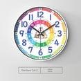 thumbnail image 2 of Clock,8 Inch Silent Movement Kids Wall Clock,Round Silent Non Ticking ,Decor Children Clock for Home School Boys Bedroom Living Room Study, 2 of 5