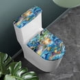 thumbnail image 2 of HELLHERO Ocean World Pattern 2-Piece Toilet Lid Cover Set Soft Elastic Fabric, Stretch, Toilet, 2 of 8