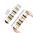 thumbnail image 2 of Uemuo Gold Glittering Hearts and Flamingos Printed Crew Socks, Moisture-Wicking Socks, Athletic Socks for Men Breathable Cushion Socks Casual Sport Socks for Running Traveling, 2 of 6