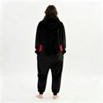 thumbnail image 4 of Spider Hero Fleece Cosplay Onesie Jumpsuit, Full Zip Hooded Web Print Pajamas Sleepwear for Adults Cosplay Party, 4 of 4