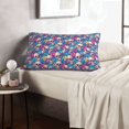 thumbnail image 7 of Binfone Skull blue leaf Standard Size Pillowcase, Long Staple Pure Cotton Envelope Closure Pillow Cover (Pillow core not included),16"x24", 7 of 7