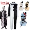 thumbnail image 2 of Art The Clown Cosplay Movie Terrifier 2 Art The Clown Cosplay Costume Jumpsuit Mask Halloween Costumes Mask for Men Women, 2 of 4
