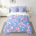 thumbnail image 2 of Homewish Xmas Snowman Snowflake Twin Bedding Sets 7-Piece for Children Boys Girls,Merry Christmas Bedding Comforter Set Microfiber,Happy New Year Breathable Sheet Sets,Microfiber Bedroom Decor, 2 of 8