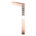 thumbnail image 4 of 0.25 ct Brilliant Round Cut Simulated Blue Sapphire 18K Rose Gold Stackable Band SZ 5.5, 4 of 6