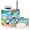 Color 1, variant on Bathroom Accessory Set 6 Piece with Beach Gnome Surfboard Tropical Paradise Marine Life oastal Toothbrush Holder, Soap Dispenser, Soap Dish, Trash Can, Toothbrush Cup, Toilet Brush Holder
