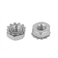 thumbnail image 2 of 10#-32 Tuercas de Kep de Acero Inoxidable 304 con Dientes Externos, Tuercas de Bloqueo, Tono Plateado, 100 Pcs, 2 of 2