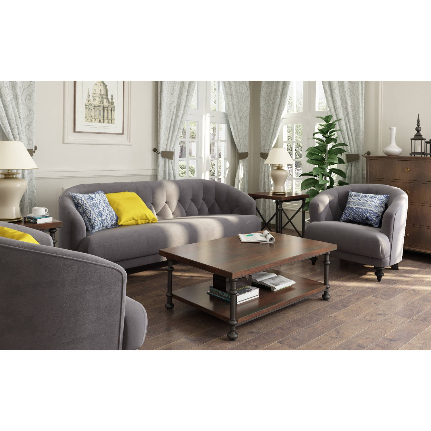 Tufted Memory Foam 79 1 Sofa Multiple Colors