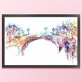 thumbnail image 3 of Hilo de bordar de algodón completo, 14CT, estampado de puente de arco urbano, punto de cruz, 50x35cm, 3 of 9